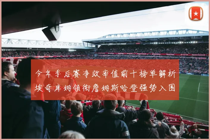 今年季后赛净效率值前十榜单解析埃奇库姆领衔詹姆斯哈登强势入围